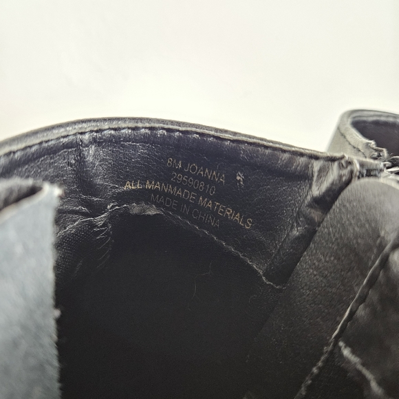 Beast Fashion Black Zipper Booties Size 8 - Picture 3 of 7